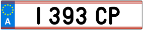 Trailer License Plate